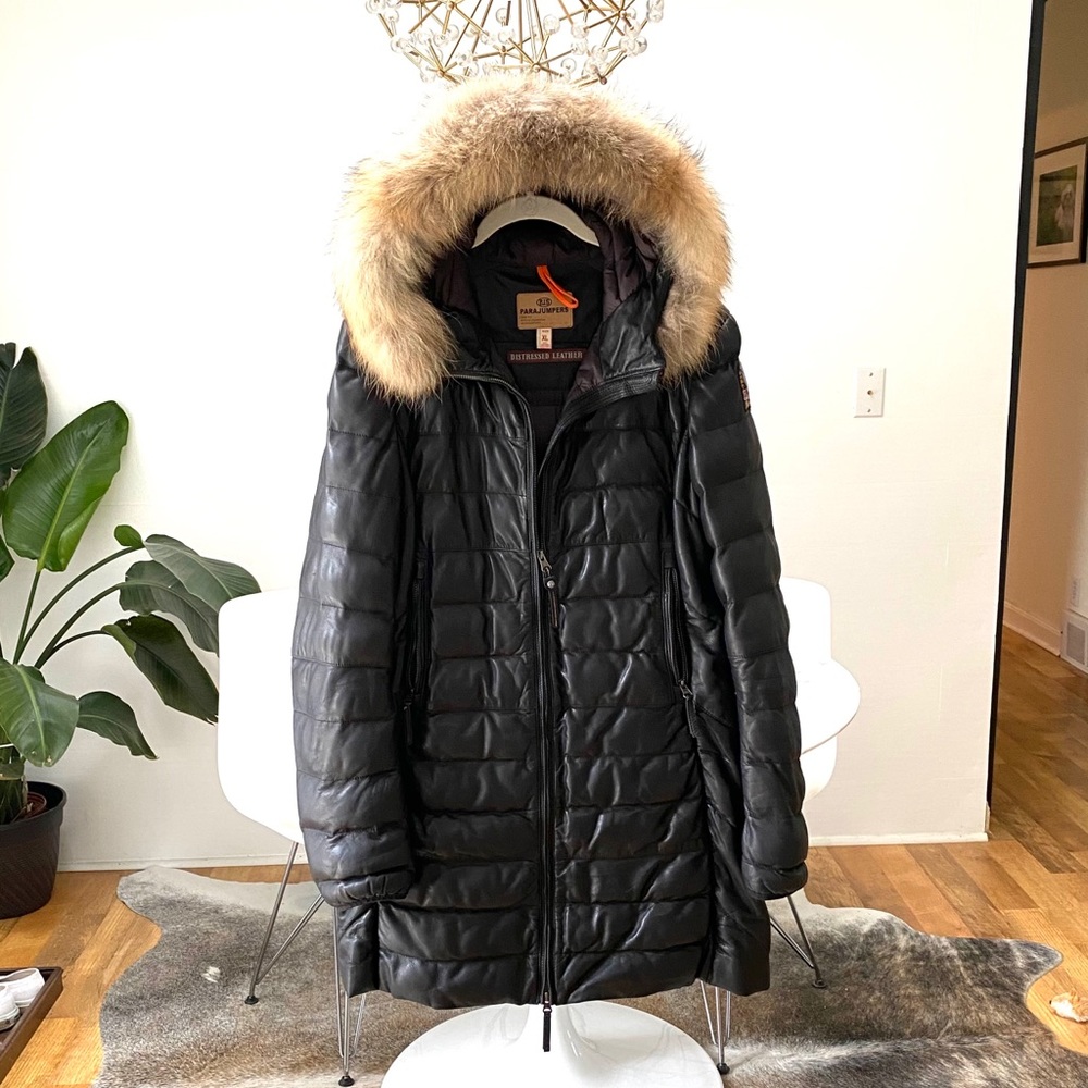 Parajumper leather jacket...